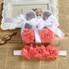 Ivory newborn Booties christening shoes