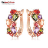 LZESHINE Top Sale New Flower Earrings 18K