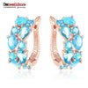 LZESHINE Top Sale New Flower Earrings 18K