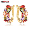 LZESHINE Top Sale New Flower Earrings 18K