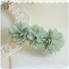 Fabric flower floral Hair rope clip baby girls accessories