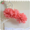 Fabric flower floral Hair rope clip baby girls accessories