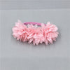 Fabric flower floral Hair rope clip baby girls accessories